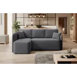 Tmavě šedá rohová sedací souprava HADSON Varianta: Levý roh 181052951