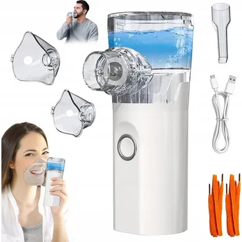 Inhalátor INHALÁTOR ULTRAZVUKOVÝ 40DB TICHÝ PRO DĚTI I DOSPĚLÉ + 2 MASKY BEDEE
