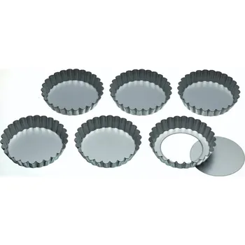 KitchenCraft Sada forem na tartaletky / quiche, 10 cm, 6 ks