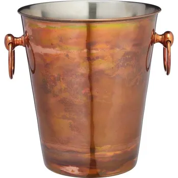 BarCraft Nerezový chladící kyblík na šampaňské, v měděné úpravě