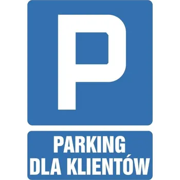 Parkovací cedule VYHRAZENO PRO ZÁKAZNÍKY 35x25 cm