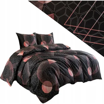 Povlečení Povlečení 220x200 3 Č. povlečení 70x80 hladké Eusebia Home geometrický zip