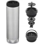 Láhev Termohrnek Klean Kanteen TKWide VI (Café Cap) 592 ml Stříbrná