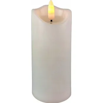 Svíčka LED vklad do hřbitovní svíčky ŽIVÝ Plamen 12,5 cm Svíčka Bílá BATERIE V BALENÍ