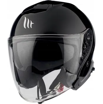 Helma na motorku MT Otevřená moto helma Thunder 3 Jet Černá M