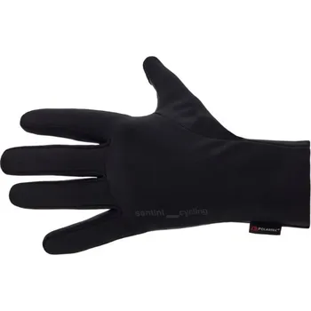 Cyklistické rukavice Rukavice SANTINI Vega+ Black - L