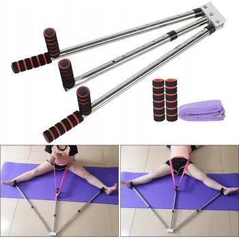 Bezpečnostní kamera PROTAHOVAČ NOHOU 3 TYČE NASTAVITELNÁ DÉLKA PRO ŠPAGÁT TRÉNINK FLEXIBILITA