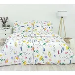 Stanex povlečení krep flora bílá (LS211) 140x200, 70x90 cm 169048179