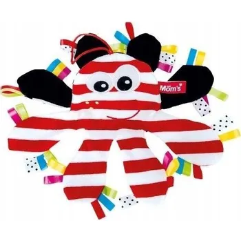 Senzorická hračka Mom's Care Chobotnice šustící červená 31 cm