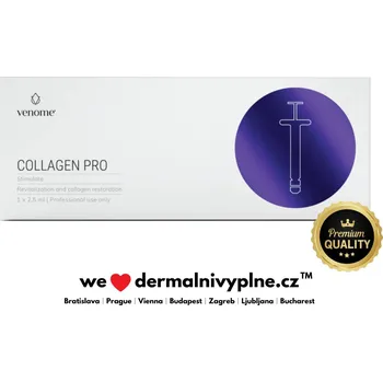 Kloubní výživa Venome Stimulate COLLAGEN PRO 1x2,5ml - Hloubková biorevitalizace a obnova struktury pokožky, Rekombinovaný kolagen III., PDRN, HA, Niacínamid,…