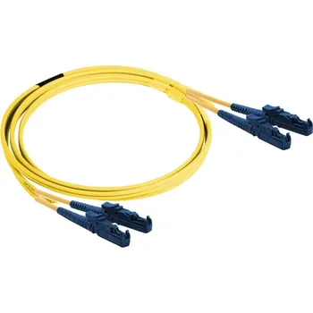 Síťový kabel Optický patch kabel E2000/PC-E2000/PC 9/125 OS2, G657A1, duplex, LSZH, 5m