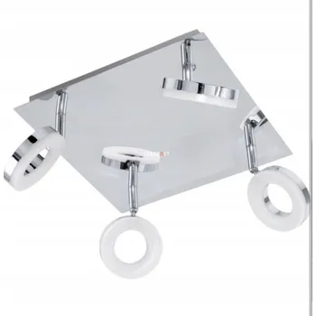 Lampička Čtvercový stropní reflektor Eglo stříbrný