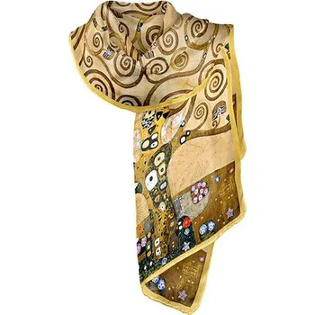 Šátek Hedvábná šála Tree of Life 40x160cm, Gustav Klimt