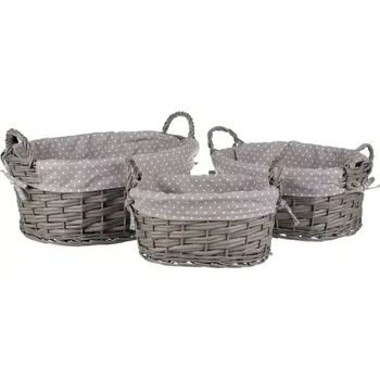 Úložný box Sada košíků PRN2012 GREY - SLEVA 3% s kodem radost25