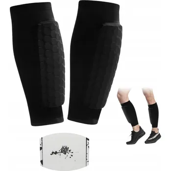 Fotbalový chránič FOTBALOVÉ CHRÁNIČE HOLENÍ NA PÍŠŤALY PÁR ČERNÉ L