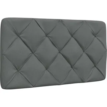 Polštář na čelo postele černý 140 cm textil