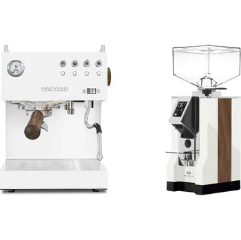 Kávovar Ascaso Steel DUO PID, White&Wood + Eureka Mignon Specialita, WD…