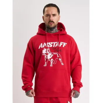 Pánská mikina Amstaff Mikina Logo 2.0 Hoody Red/White