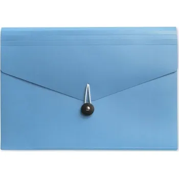 HARMONIKOVÁ DESKA A4, 12 PŘIHRÁDEK S GUMIČKOU TAURUS MODRÁ 1 Ks