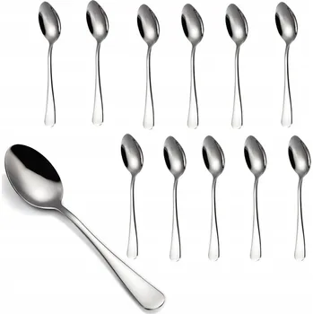 Příbor Lžíce lesklá Bedee stříbrná 12 ks
