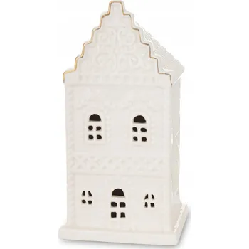 Vánoční dekorace ART-POL LED DOMEČEK VÁNOČNÍ DEKORACE 15,5x8x7 cm bílá