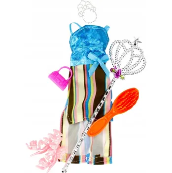 Doplněk pro panenku OBLEČENÍ PRO PANENKU ŠATY BOTY KABELKA HŮLKA