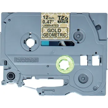 Počítačové příslušenství Páska Brother TZE-MPGG31se zlatými vzory 12mm Páska, se zlatými geometrickými vzory, 12 mm TZE-MPGG31