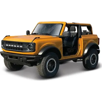 auto na autodráhu Maisto Ford Bronco Badlands 2021 1:18 oranžová