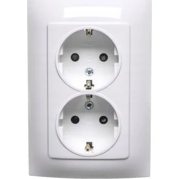 Elektrická zásuvka Elektrická Zásuvka zásuvka Kontakt-simon bílá