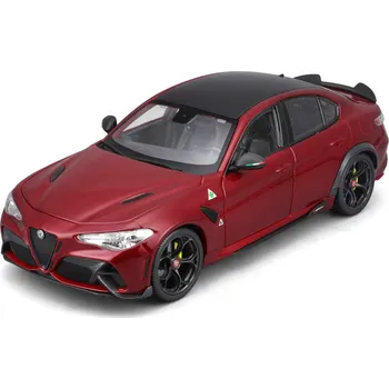 auto na autodráhu Bburago Alfa Romeo Giulia GTAm 1:18 červená metalíza