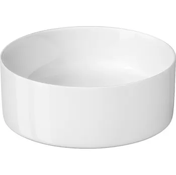 Umyvadlo CERSANIT 3D Umyvadlo Cersanit Crea 38 na desku kruh, bez otvoru, bez přepadu, bílá, K114-020 K114-020