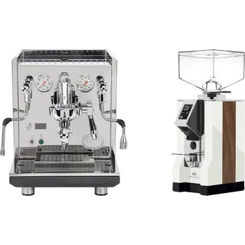 Kávovar ECM Synchronika II + Eureka Mignon Specialita, WD white, walnut