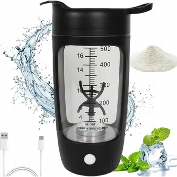600ML ŠEJKR MIXÉR NA PROTEINY ELEKTRICKÝ USB MIXÉR NA KOKTEJLY 1200MAH