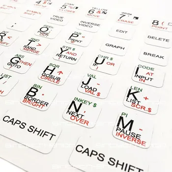 Počítačová hra OEM Samolepky pro Spectrum emulátory na PC klávesnici