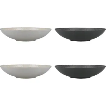 KitchenCraft Sada kameninových misek, 22 cm, 4 ks