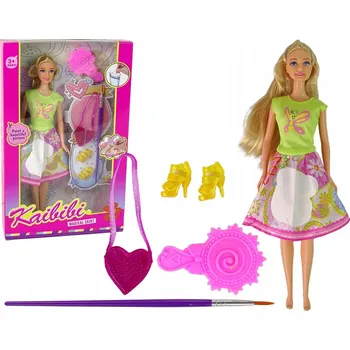 Panenka Panenka Dlouhé Vlasy Malování Šatů