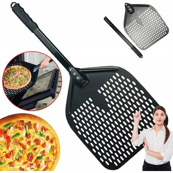 Lopata na pizzu PERFOROVANÁ HLINÍKOVÁ LOPATA NA PIZZU 72*30cm TECHNICA ČTVERCOVÁ