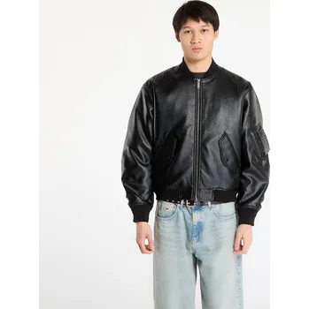 Bunda Wasted Paris M Kingdom Faux Leather Bomber Black L