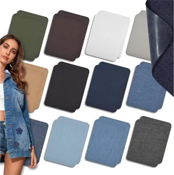 Nášivka Camerazar Velká sada 24 kusů nášivek džíny kalhoty nažehlovací TEPLOTNÁ ZÁPLATA