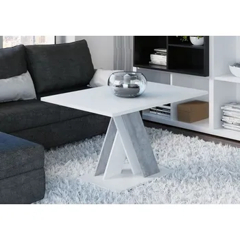 Konferenční stolek Slevadoma Konferenční stolek BRAGA bílý mat / beton