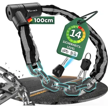 Zabezpečení motocyklu Řetězový zámek KRONOS proti krádeži 100 cm