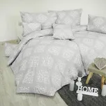 Flanelové povlečení Athény šedé EMI, Standardní set jednolůžko obsahuje 1x 200x140 + 1x 90x70 227146404