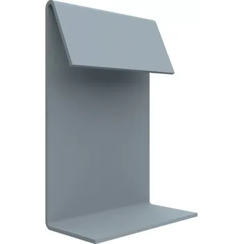 Terasová spojka "C" (šedá RAL 7001, 90 mm) (Spojka pro "C" profil 90 mm, šedá RAL 7001)