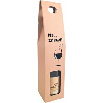 Dárková krabička Dárková krabička na víno - 1 lahev - motiv "Na zdraví"