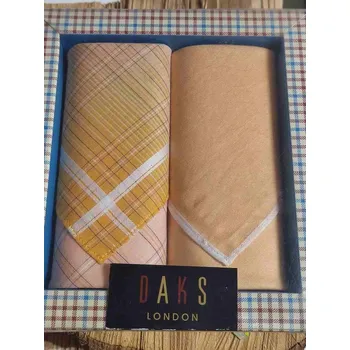 Látkový kapesník ETEX Dámské kapesníky 2 ks v krabičce barva oranžová