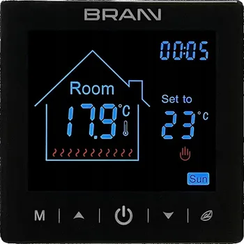 Termostat Termostat pro fólie topnou s čidlem BRANN BC 400-E černý