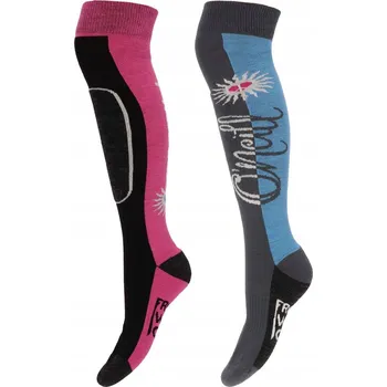 Dámské ponožky Lyžařské Ponožky O'neill 201061006-7000P 2 páry, růžovo-šedé, velikost 35-38