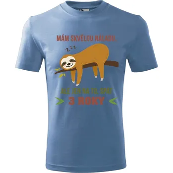 Chlapecké tričko Dětské tričko s potiskem Skvělá nálada Velikost: 158/12 let, Barva trička: Azurově modrá