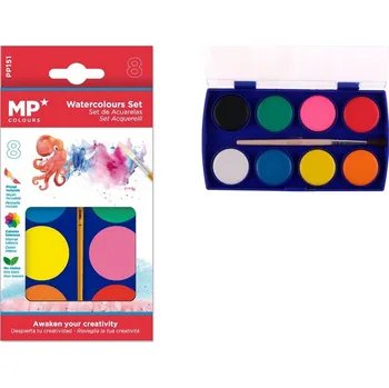 Vodová barva Akvarelové barvy MP 8 ks