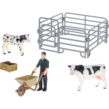 Figurka Mikrotrading Mikrotrading Zoolandia kráva s telátkem a doplňky